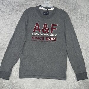 Abercrombie & Fitch Men's Size S Gray A&F New York City‎ NYC Graphic Sweatshirt